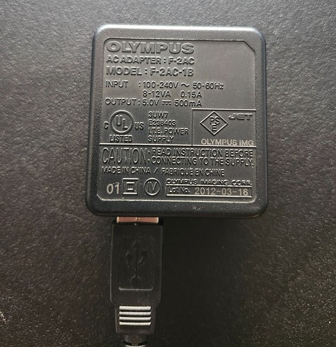 Véritable Olympus Adaptateur Secteur F2AC F-2AC-1B Chargeur TG820 8010 6020 - Photo 3 sur 4