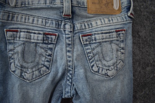 True Religion Boys 4 Straight 20x16 Light Wash Blue Cotton Denim Kids - Picture 13 of 13