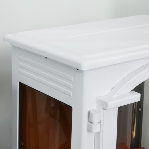 750W/1500W Modern Electric Fireplace Heater with Realistic LED Faux Flame Effect - Picture 8 of 8
