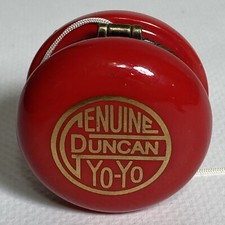 PHB Collection Genuine Ducan Yo-Yo Trinket Box Red Gold Letters Hinged String