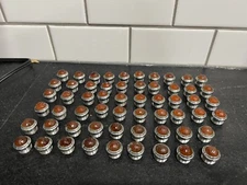 Vintage Jewel Screw Lens For Pilot Lamp Indicator Light Bulb ORANGE