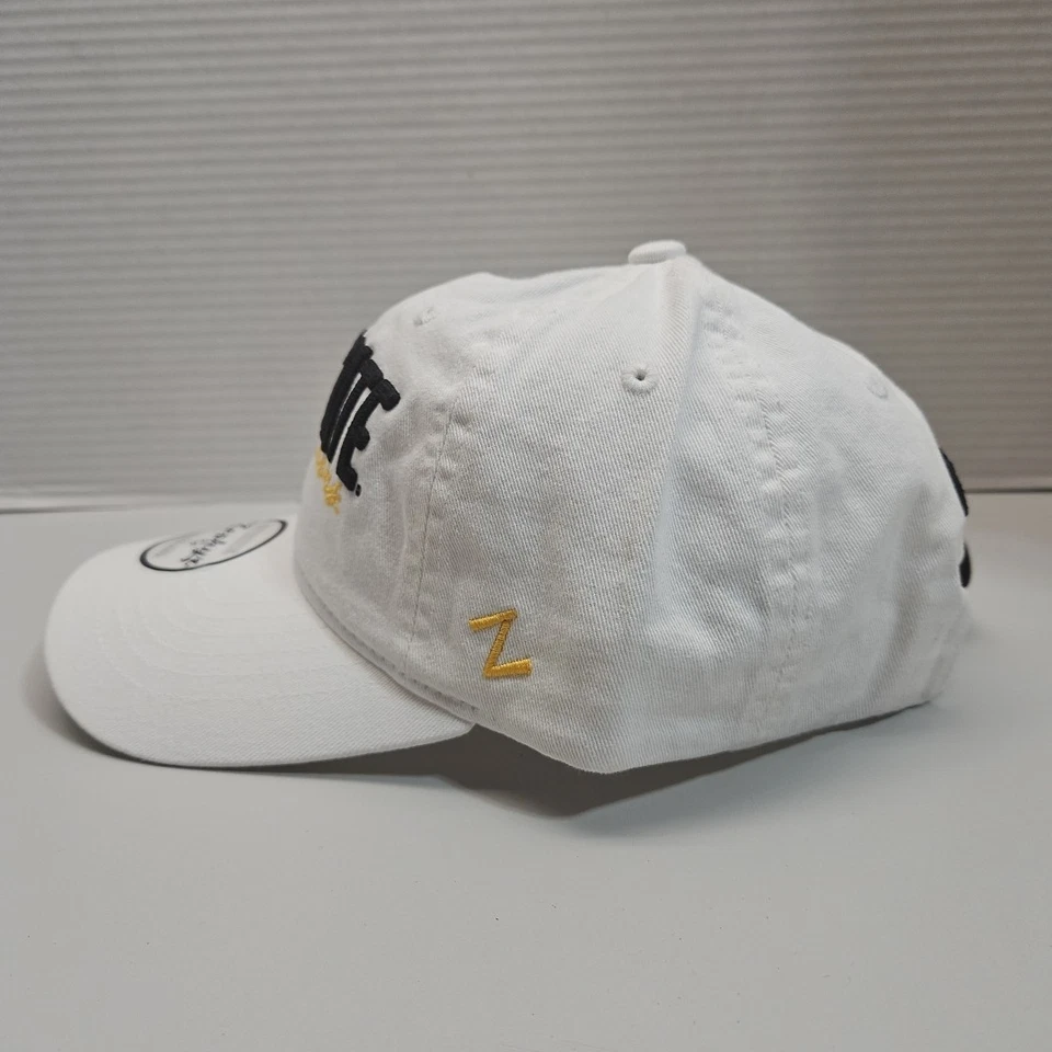 Appalachian App State Mountaineers Cap Hat Adjustable Garment Wash Chino White - Image 2 of 4