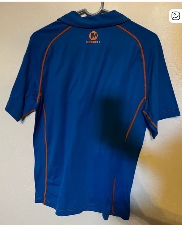 Blue Merrell Polo Shirt Size M View 2