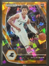 2021 PANINI PRIZM DRAFT PICKS 44 🏀🏀 DAVID DUKE JR. ORANGE ICE PRIZM