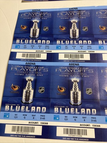 2006 NHL Stanley Cup Playoffs Tickets Atlanta Thrashers 16 Tix & Parking Passes - Picture 4 of 16