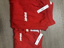 PINK Victoria’s Secret Red Sweatshirt and Sweatpants Set Size L New With Tags