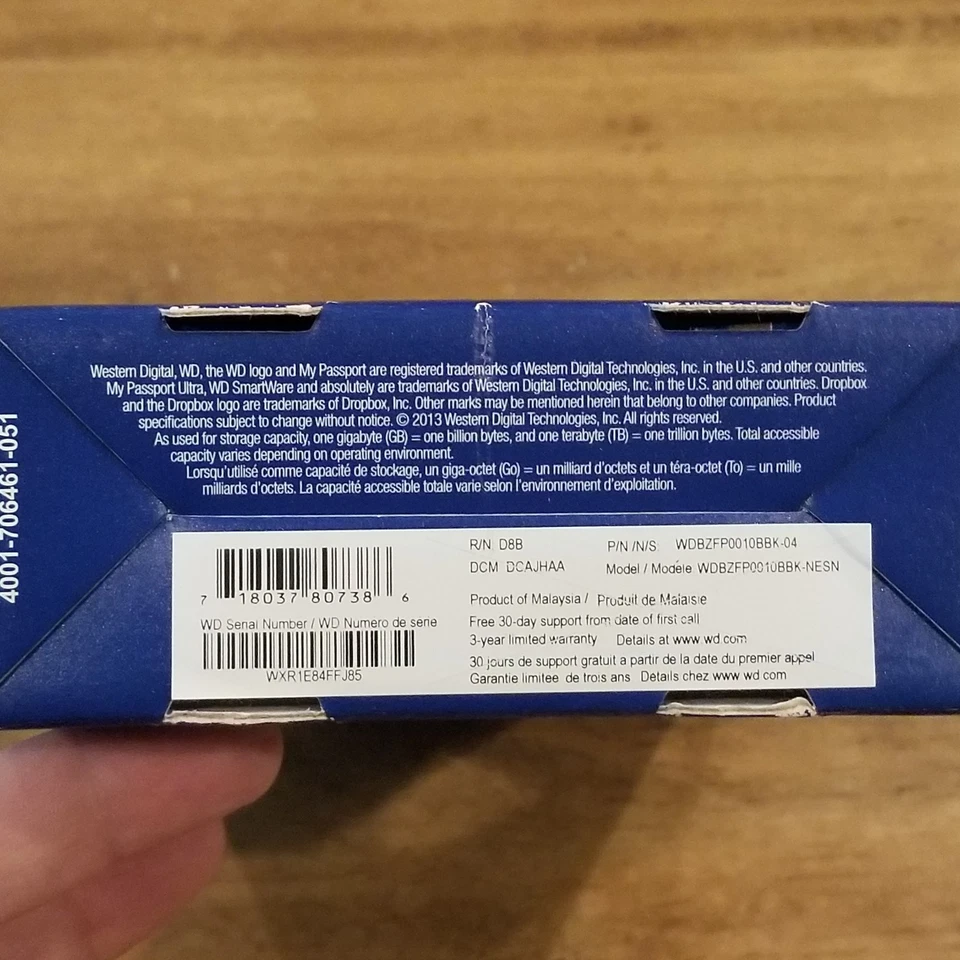 My Passport Ultra 1 TB External USB Storage Hard Drive Backup WD Western Digital - Image 4 of 4