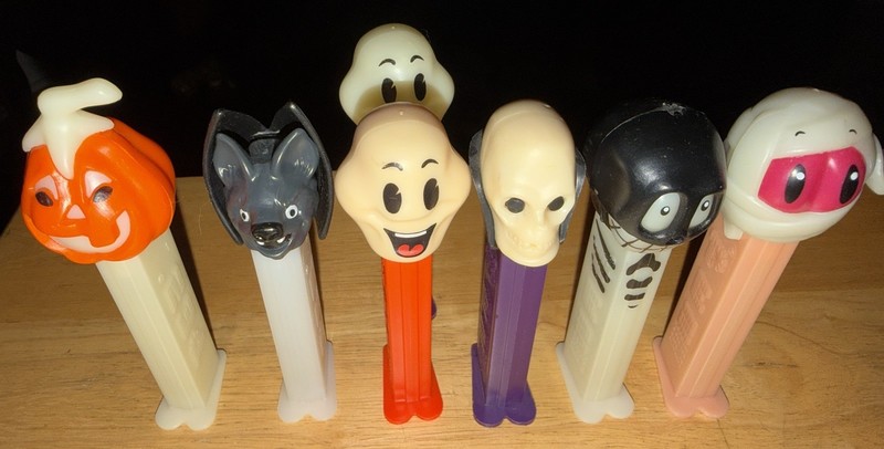 Vintage PEZ dispensers- Lot Of  7- Assorted Halloween-Slovenia, Hungary