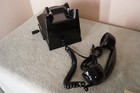 A Used Original Antique British Bakelite Magneto Telephone and Partially Working — photo 7