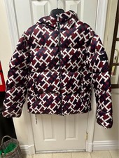 Tommy Hilfiger Mens Hooded Full Zip Puffer Ja...