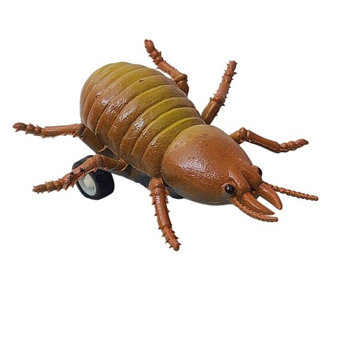 Pull Back Bug Toy Termite Beetle Insect Brown Plastic Friction Car