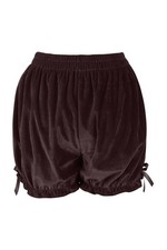 Brown Velvet Bloomers Pantaloons Shorts Cosplay Pirate Gothic Victorian Vampire