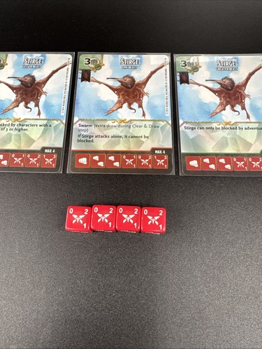 STIRGE Super Rare CU SR 4 Dice D&D Battle For Faerun Set Dice Masters - Picture 2 of 4