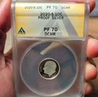 2020 S Silver Roosevelt Dime ANACS PF70DCAM Proof Uncirculated 10C San Francisco