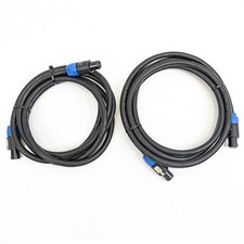 Neutrik NL4FC SpeakON Cable Pair Two 10ft 4-Pole Cables