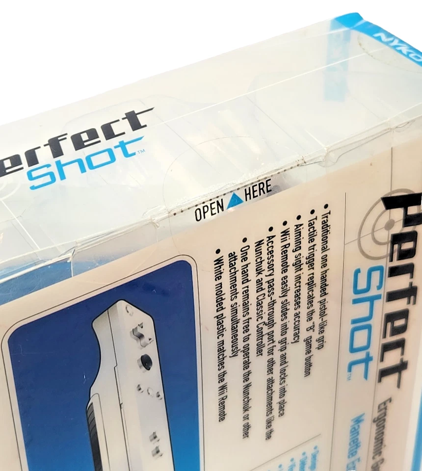 Vintage Nyko Perfect Shot Ergonomic Gun Grip For Wii Accessory New 2008 - Image 3 of 4