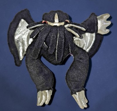 Cthulhu Gothic Edition Black & Silver Plush by Toy Vault ~ 6in x 6in - Rare Find