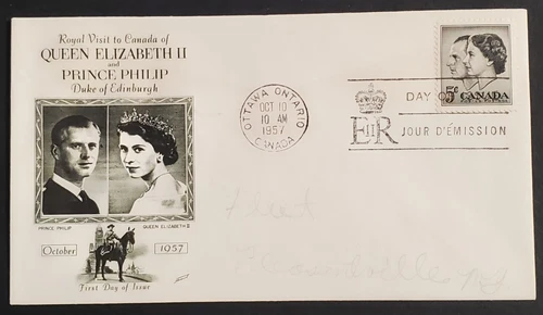 Canada, nice 1957 Royal Visit FDC