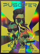 Puscifer Chicago 5/1 2024 Sessanta FOIL AP Poster Signed by Beepboopbopart x/20