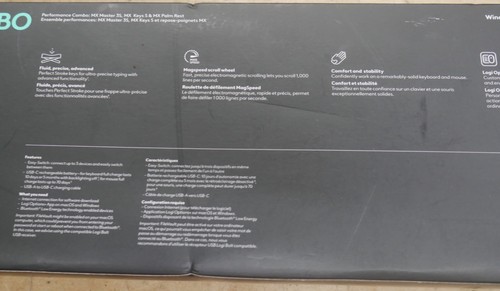 Logitech MX Keys S Combo - Wireless Keyboard and Mouse w Palm Rest USB-C Or BT - 第 7/9 張圖片
