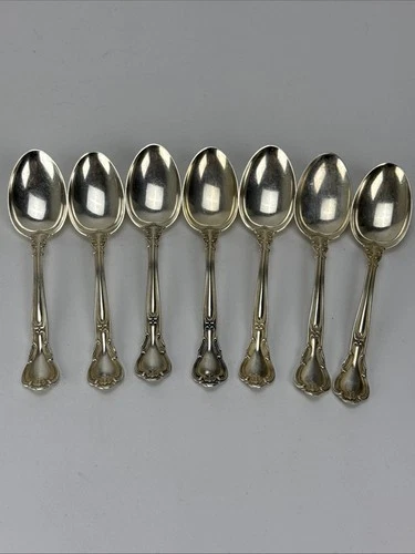 7 Piece Antique Silver Flatware Chantilly Gorham Sterling 6 Inch Soup Spoon