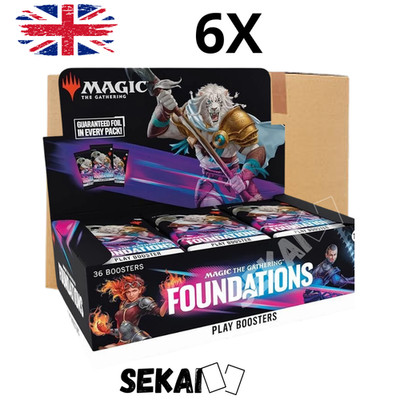 MAGIC THE GATHERING FOUNDATIONS SEALED CASE 6x PLAY BOOSTER BOX ENGLISCH ENG MTG