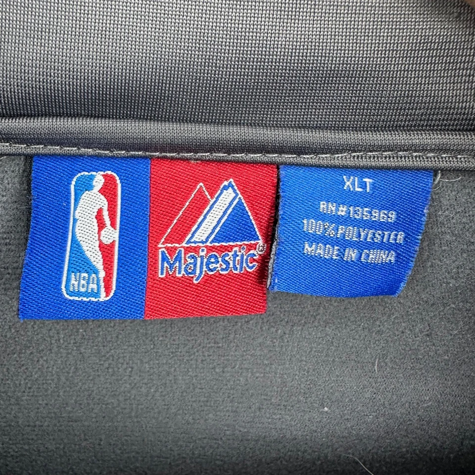 Chaqueta de Pista NBA Majestic San Antonio Spurs Gris XLT Cremallera Completa Diamante Brillante Foto 3 de 4