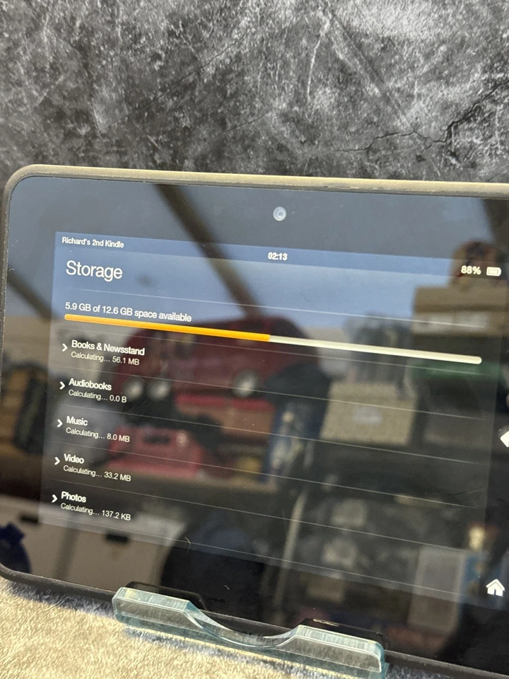 Amazon Kindle Fire HD 7" 2nd Generation X43Z60 Black Used - Image 3 of 4