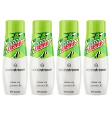 SodaStream Mountain Dew Mix, 96 Servings, 52mg Caffeine 14.9oz, (Pack of 4)...CP