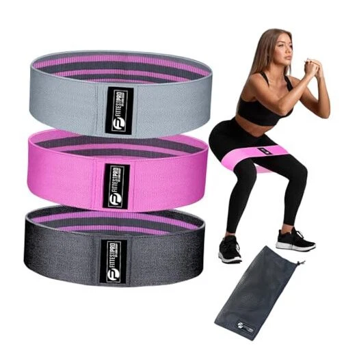 Fittest Pro by Resistance Bands for Legs and Butt, Fabric Exercise Loop Bands