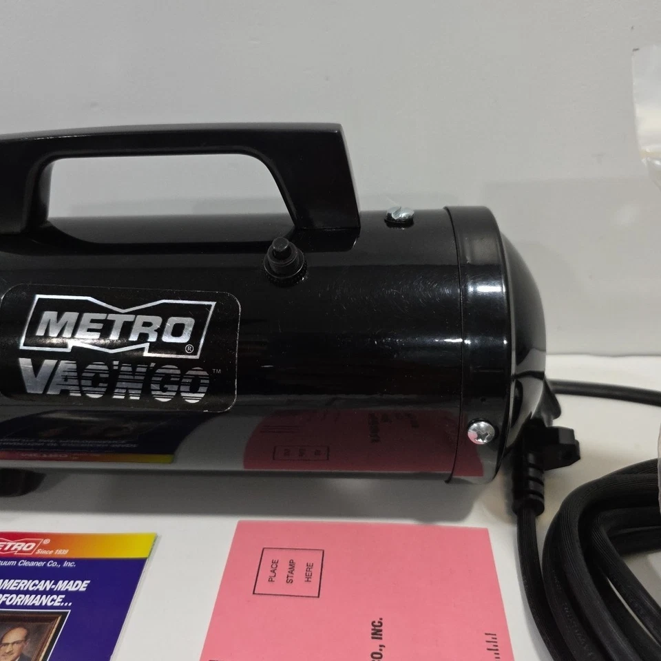Metro Vac N Go 500 Handheld Vacuum Cleaner With New Bags Adapter With Paperwork! - Image 4 of 4