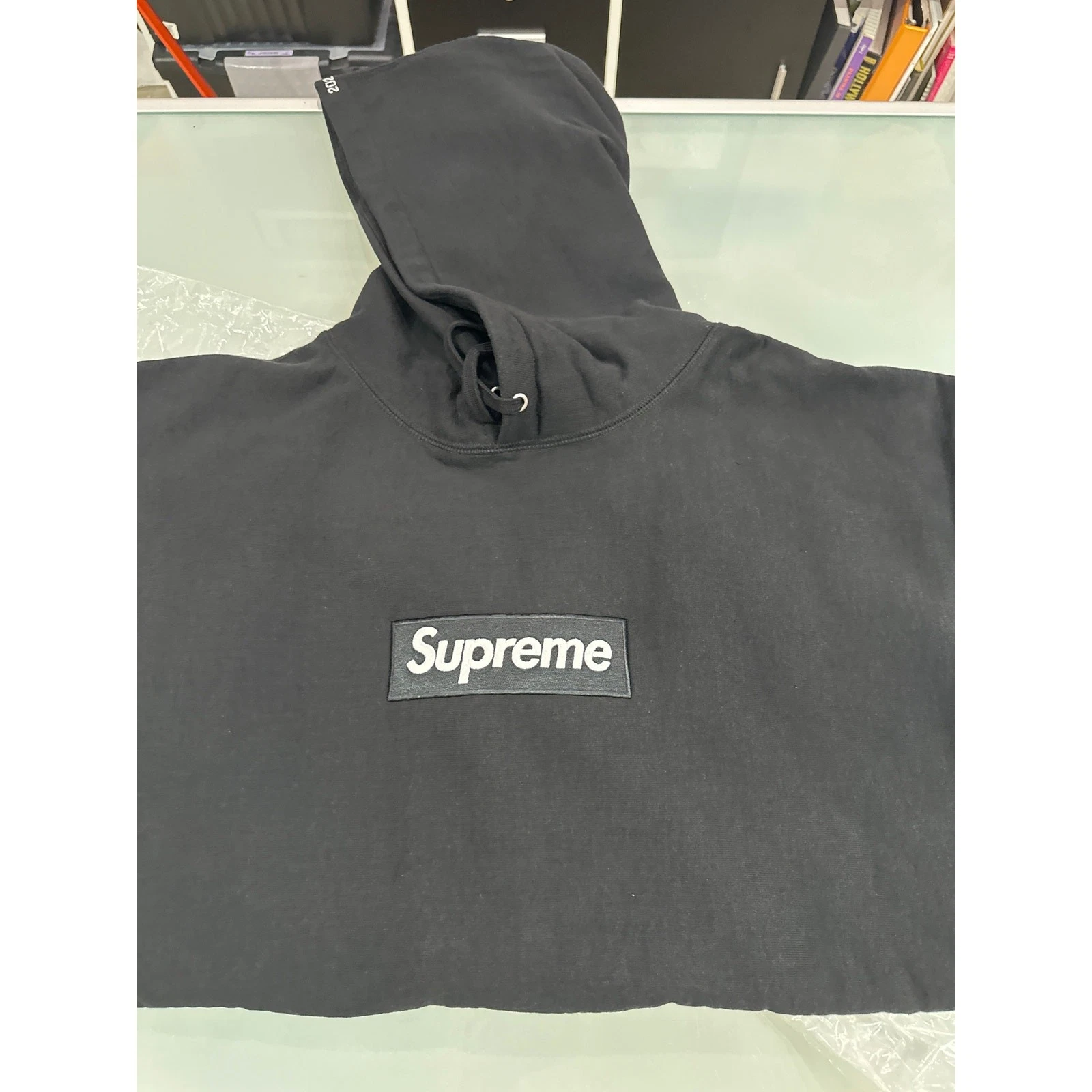 Sweat à capuche logo Supreme Box (FW24) noir 2XL