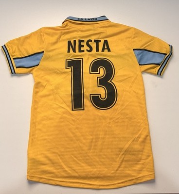 PUMA Lazio Soccer Jersey Nesta #13 Yellow CIRIO Officially