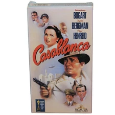 Casablanca VHS 1943 Classic Drama Original MGM/UA Home Video