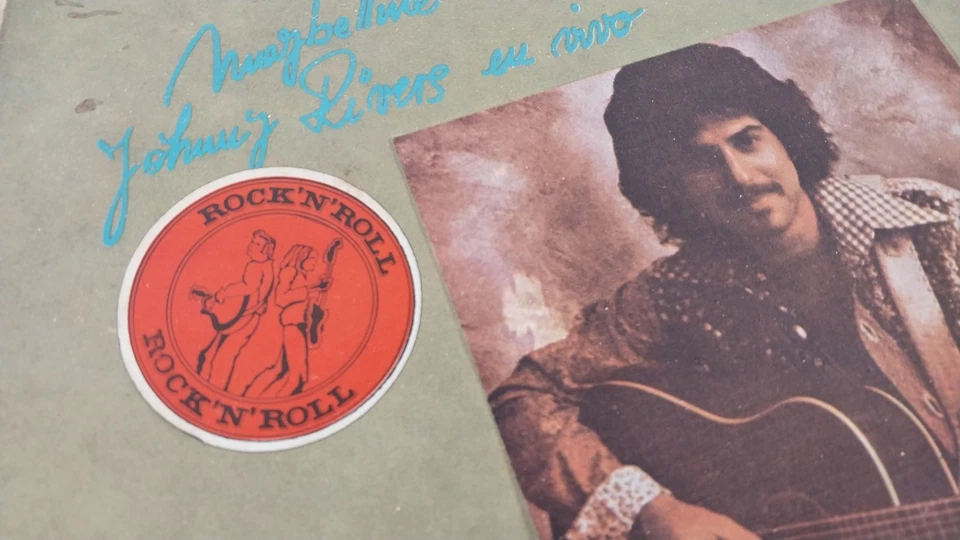 Johnny Rivers - Maybelline (Live) Vintage LP Vinyl 1976 Argentina Import Rare - Image 2 of 4