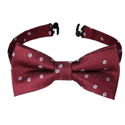  Bow Ties for Boys Pre Tied Toddler Bow Tie Adjustable Kids One Size Red-2