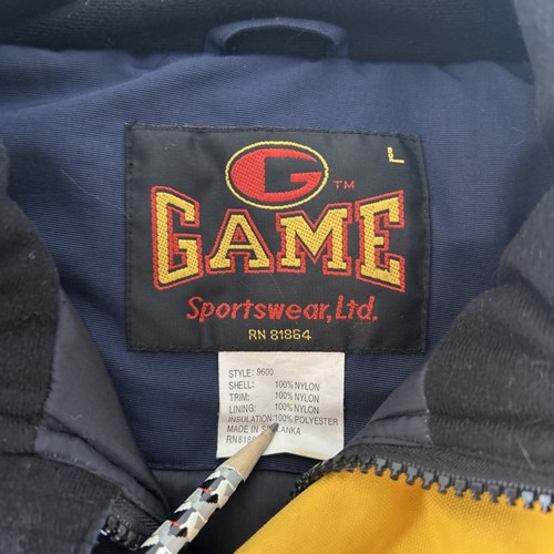 Game Rodeo Sponsor Jacket Mens Large Navy Blue Yellow 2009 Dixie National #8655 - Picture 3 of 12