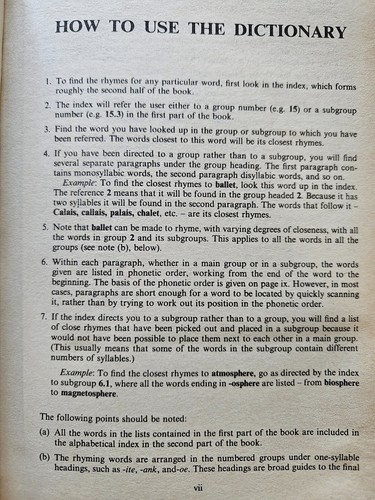 Rhyming dictionary The Penguin soft cover USED-1985 english version - Picture 6 of 6