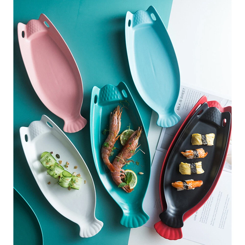Fish shaped top serving plate