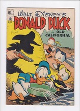 FOUR COLOR #328 [1951 VG+] DONALD DUCK   "OLD CALIFORNIA"    DELL COMICS