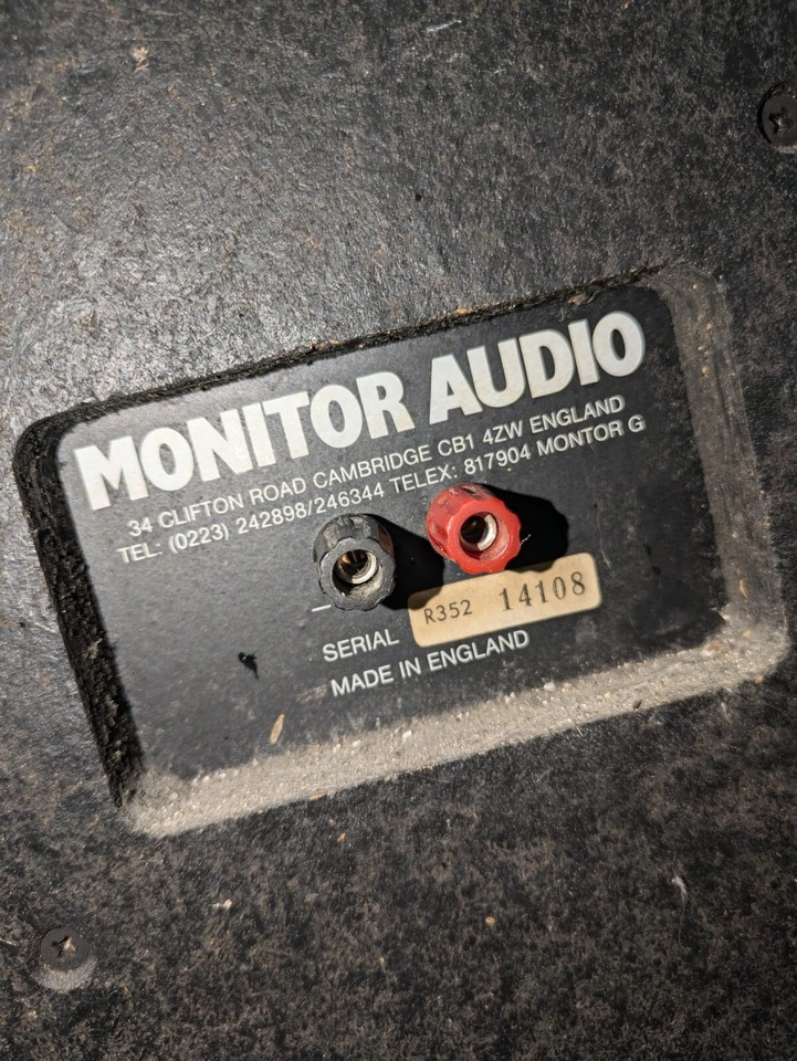 Vintage Monitor Audio R352 Hifi Speakers eBay