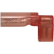 Heat Shrink Crimp Flag Terminal Quick Disconnect 22-18 Gauge .250 Tab - 10 Pack