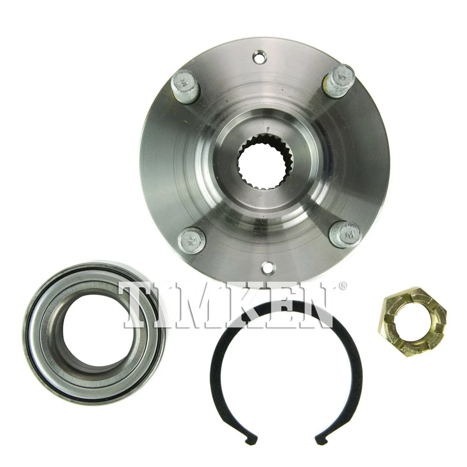 Conjunto de cojinete de rueda y buje delantero Timken para Kia Rio 2006-2011 tracción delantera Foto 4 de 4