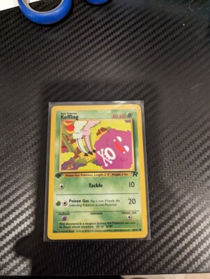 Pokémon TCG Koffing Team Rocket 58 Regular 1st Edition Common