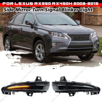 Sequential LED Side Mirror Turn Signal Lights – Smoke Lens For 2009-2015 Lexus RX350 RX450H