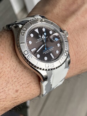 20mm Vulcanized Rubber Strap Rolex 
