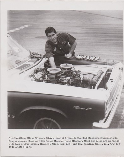 1965 Charlie Allen Super Stock A990 Hemi Coronet factory press photos 426 Mopar - Picture 3 of 3