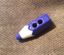 JHB BUTTONS #23475 BLUE PENCIL---2 HOLE---  8 PIECES