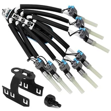 Fuel Injector Assembly with Bracket Compatible with Chevy C2500/C3500, Expres...