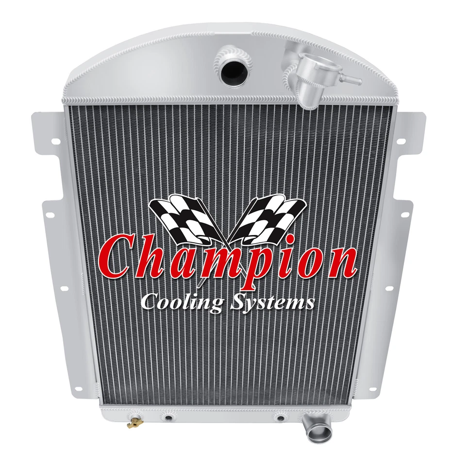 Rel 3 Row Radiator Chevy Config-1937 Chevrolet Master Deluxe Truck V8 Conv - Image 3 of 4